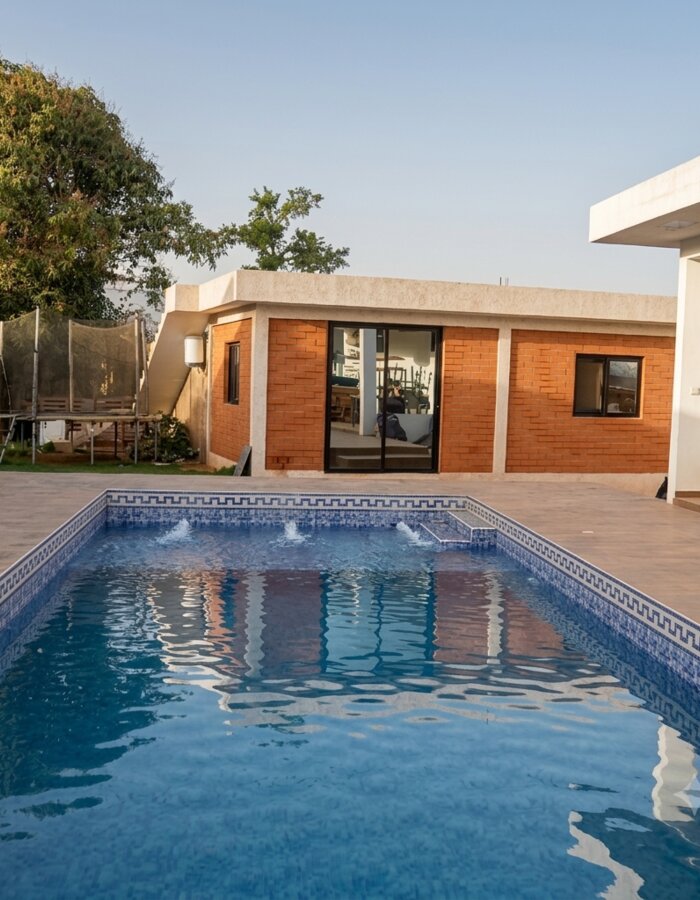 Piscine d'Aminata House, cadre des séjours bien-être
